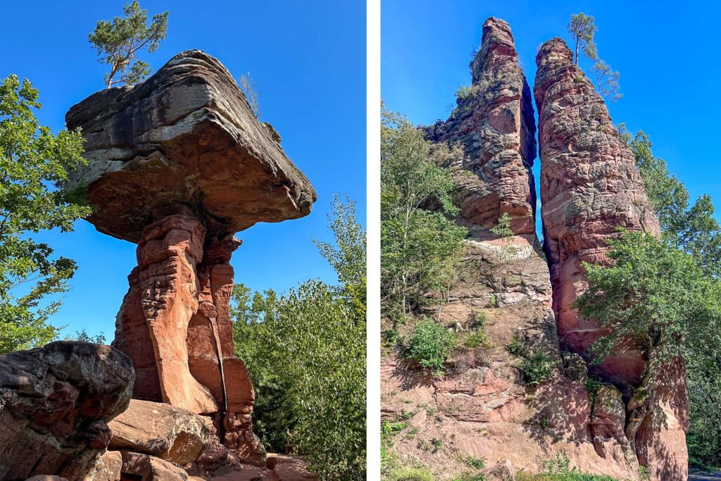 Teufelstisch und Zwilings Felsen in Dahn