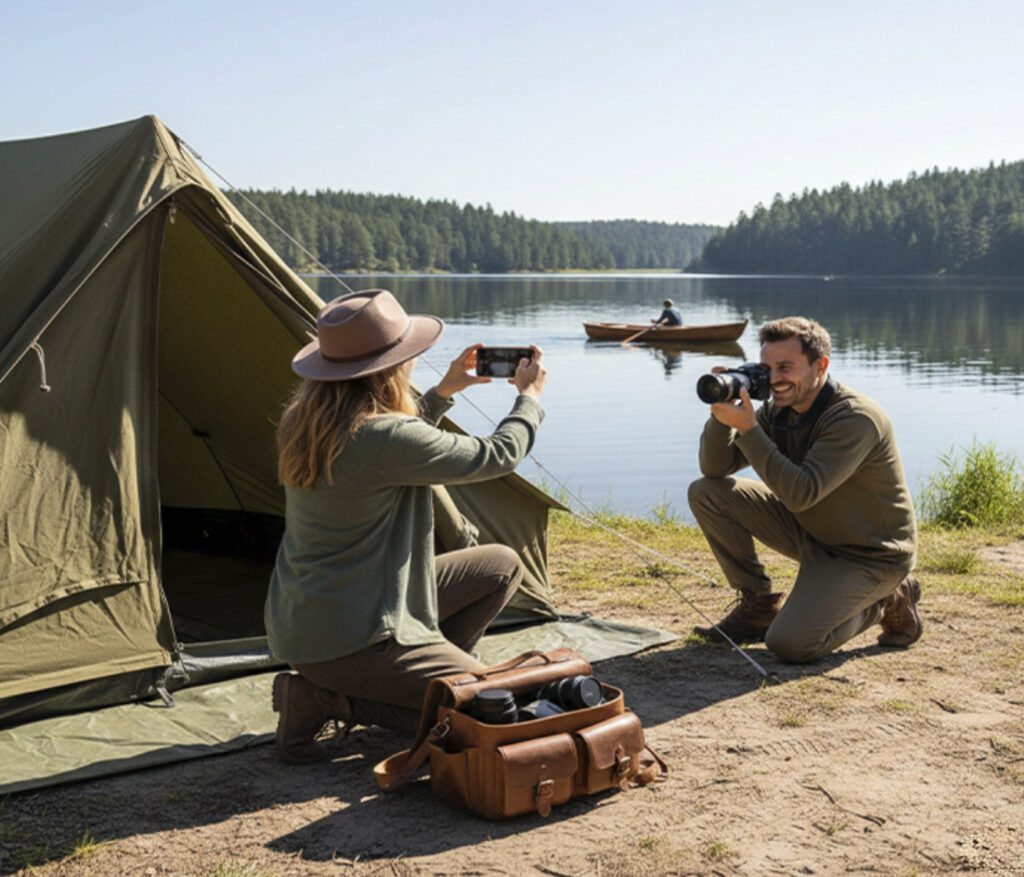 Fotografie beim Camping
