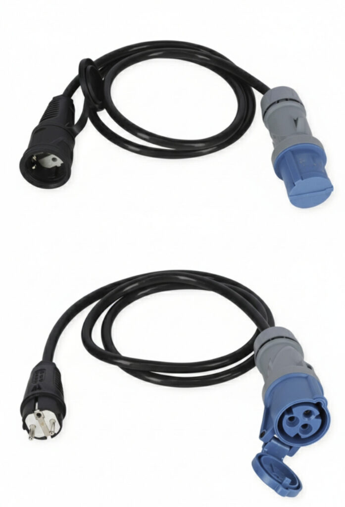 Adapterkabel mit CEE‑Stecker