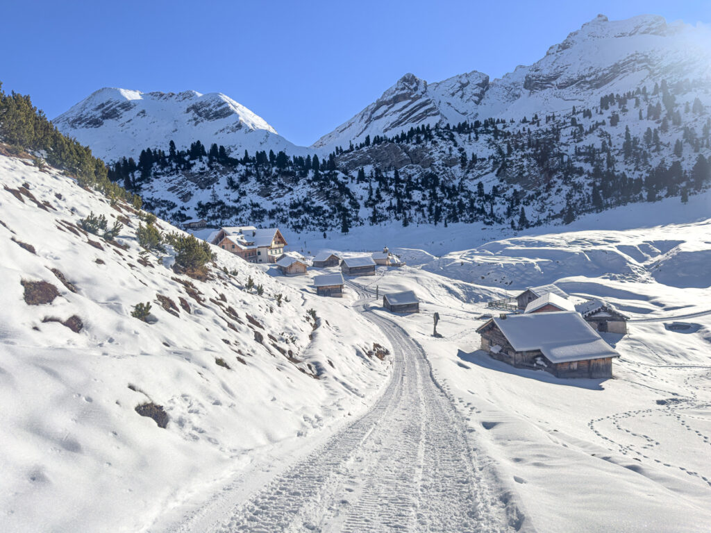 Übergang zu Weg Nummer 9 und die Fodara Vedla